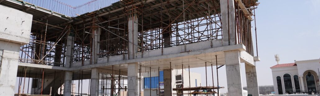 Villa construction project in Dubai by Desert Nest Contracting LLC showcasing modern design and quality craftsmanship.