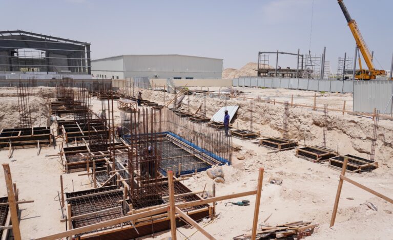 Villa construction project in Dubai by Desert Nest Contracting LLC highlighting modern architecture and durable craftsmanship.